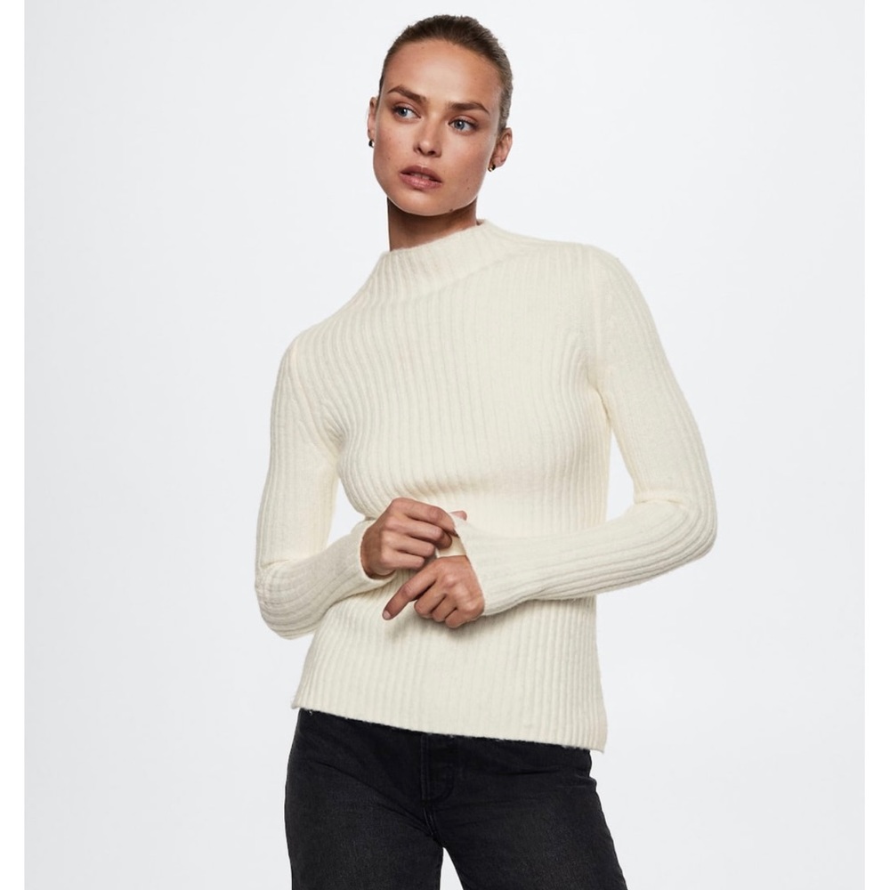 Mango High Neck Sweater XS